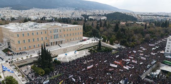 Τέμπη: 10 εικόνες από τα συλλαλητήρια στην Ελλάδα