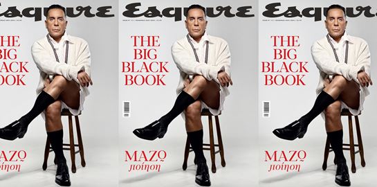 Ο Γιώργος Μαζωνάκης στο The Big Black Book του Esquire