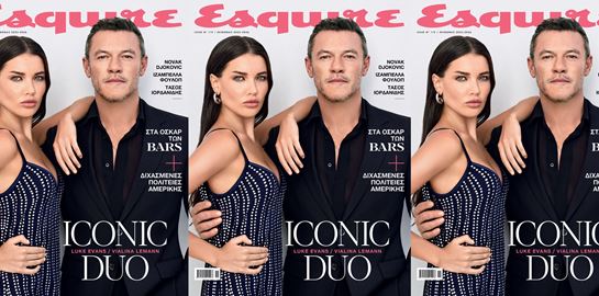 Ο Luke Evans και η Vialina Lemann στο νέο Esquire