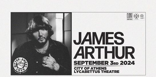 Ο James Arthur έρχεται τον Σεπτέμβριο στην Αθήνα