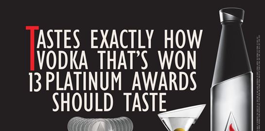 Η Elit vodka διακρίθηκε με ένα ακόμα platinum βραβείο από το Ινστιτούτο Δοκιμών Ποτών