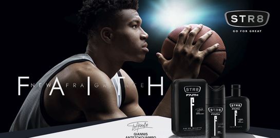 Faith by STR8, το άρωμα του Γιάννη Αντετοκούνμπο
