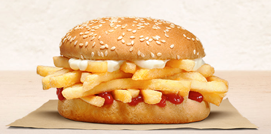 Η αμφιλεγόμενη ιδέα του burger με τηγανητές πατάτες