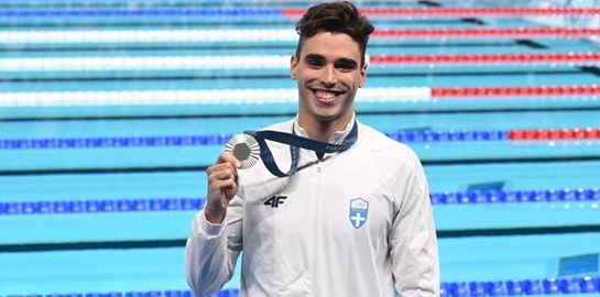 &#39;Ασημένιος&#39; ο Απόστολος Χρήστου στα 200μ. ύπτιο