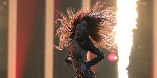 Ελένη Φουρέιρα: Σέξι εμφάνιση με ζαρτιέρες στο πλατό του House of Fame