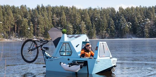 Z-Triton, το πρώτο ποδήλατο που γίνεται σκάφος