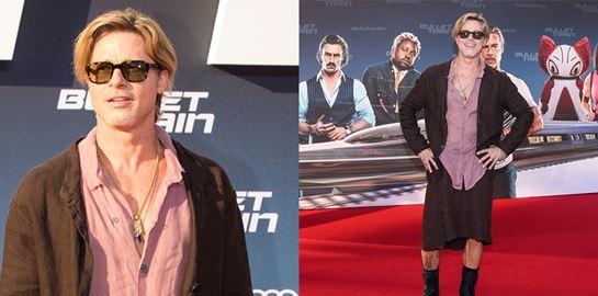 Η φούστα του Brad Pitt δεν είναι (η πραγματική) είδηση