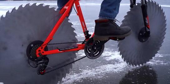 Το icycycle είναι ένα ποδήλατο για τον πάγο