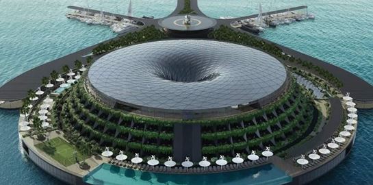 Το Κατάρ ετοιμάζει ένα τεράστιο πλωτό πολυτελές θέρετρο (video)