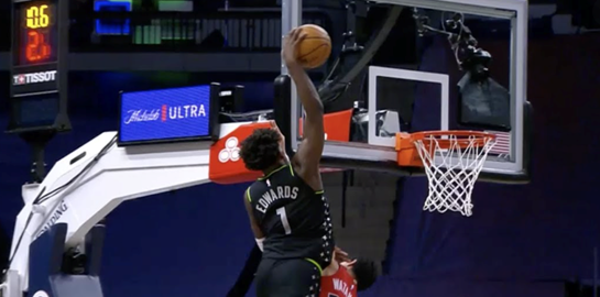 Ο Anthony Edwards μόλις μας έδωσε το κάρφωμα της χρονιάς