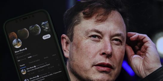 Ένα ελληνικό tweet στο timeline του Elon Musk
