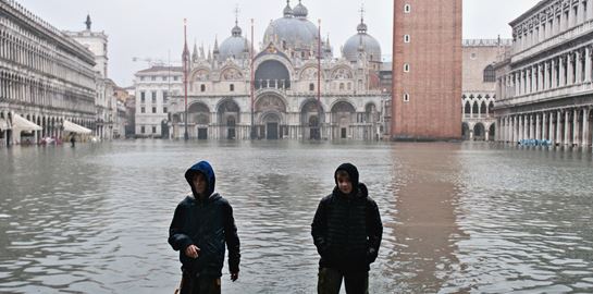 Φωτογραφίες από τις πλημμύρες της Βενετίας