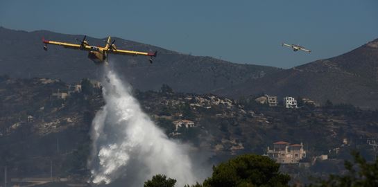 Ο χάρτης της Αττικής με τα ενεργά πύρινα μέτωπα
