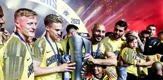 Το μεγαλειώδες πάρτι της πρωταθλήτριας ΑΕΚ