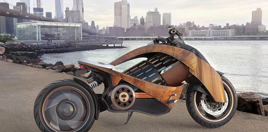 Newron EV-1: Μία ηλεκτρική, ξύλινη μοτοσυκλέτα