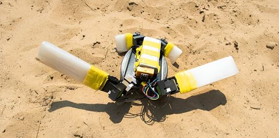 Μία χελώνα ρομπότ οδηγεί με ασφάλεια τα χελωνάκια στον ωκεανό