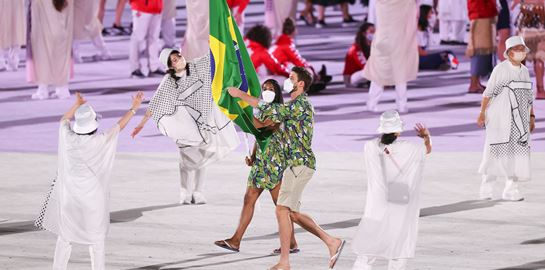 Με Havaianas στην έναρξη των Ολυμπιακών Αγώνων