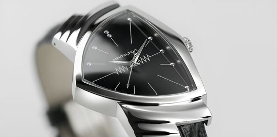 Φουτουριστικό design και κομψό στυλ με το ρολόι Hamilton Ventura