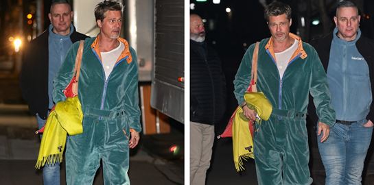 Λίγοι δείχνουν τόσο ωραίοι με ολόσωμη φόρμα, όσο ο Brad Pitt