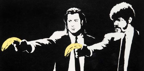 To Pulp Fiction του Banksy πουλήθηκε για €140.000