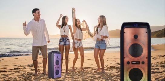 Ζήσε την απόλυτη εμπειρία beach party και karaoke με τα φορητά ηχεία της Crystal Audio