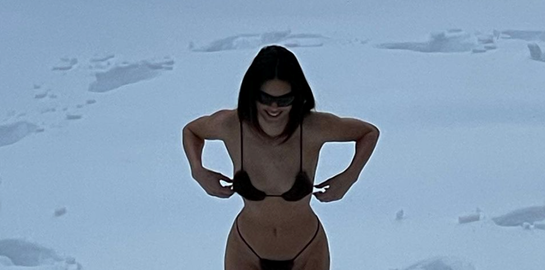 Κανένα πρόβλημα στο κρύο για την Kendall Jenner