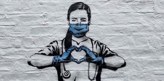 Είναι αυτά τα δύο νέα γκράφιτι για τον κορονοϊό του Banksy;