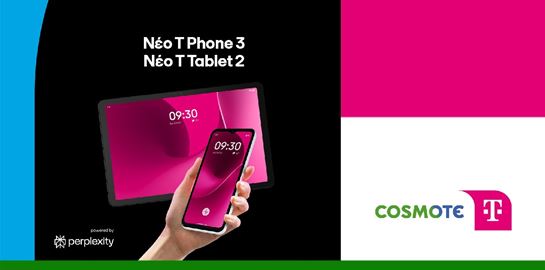 Στην Ελλάδα οι AI συσκευές T Phone 3 και Τ Tablet 2 από την COSMOTE TELEKOM