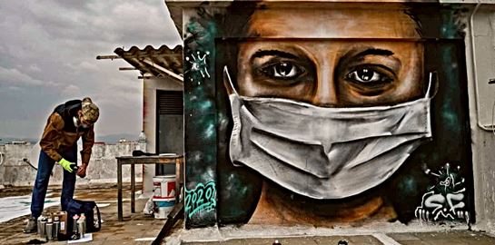 Γκράφιτι στην εποχή του κορονοϊού, οι φωτογραφίες