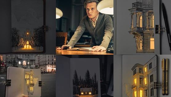 Ένας Ουκρανός καλλιτέχνης σκιτσάρει την Ακρόπολη