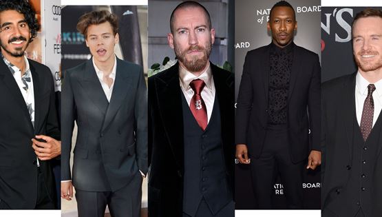 Φορώντας μαύρο κοστούμι, το μπαλαντέρ του αντρικού στυλ