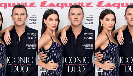 Ο Luke Evans και η Vialina Lemann στο νέο Esquire