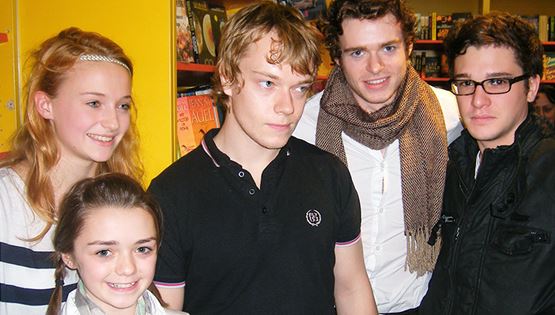 Οι Starks με τον George RR Martin το 2009