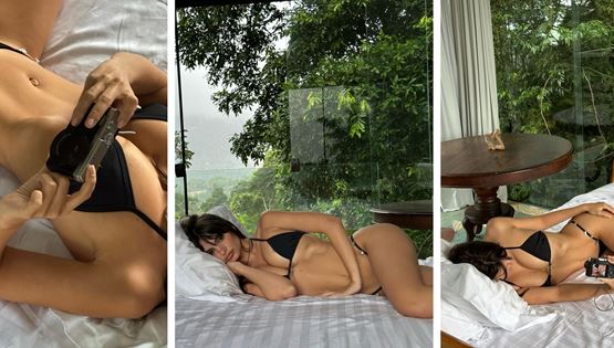 H Emily Ratajkowski παρουσιάζει τα νέα μικροσκοπικά μαγιό της και κανείς δεν εστιάζει σε αυτά