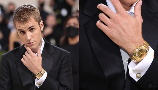 Ο Justin Bieber και το χρυσό Rolex του στο Met Gala
