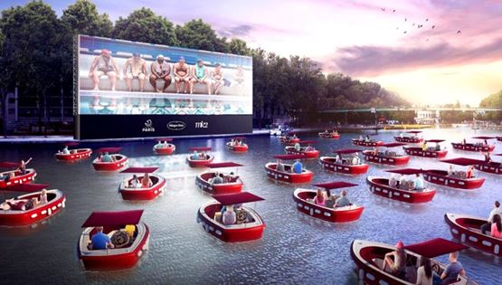 Ο Σηκουάνας μεταμορφώνεται σε πλωτό θερινό σινεμά