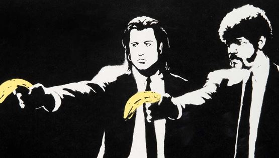 To Pulp Fiction του Banksy πουλήθηκε για €140.000