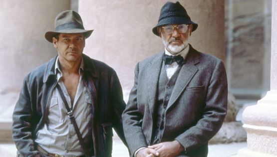 Ο Harrison Ford αποχαιρετά τον Sean Connery