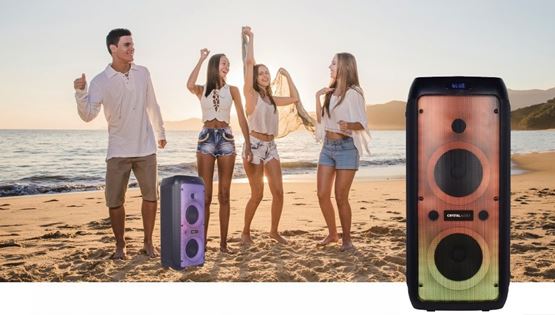 Ζήσε την απόλυτη εμπειρία beach party και karaoke με τα φορητά ηχεία της Crystal Audio