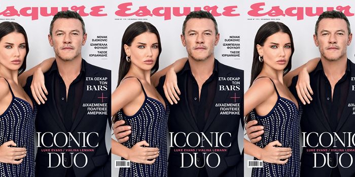 Ο Luke Evans και η Vialina Lemann στο νέο Esquire
