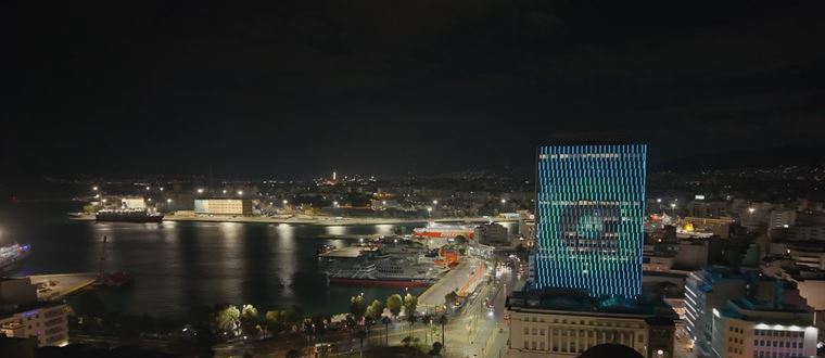 Ο Πύργος του Πειραιά στα χρώματα της Allwyn