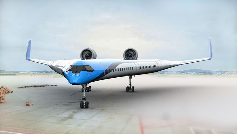 Το αεροπλάνο σε σχήμα V θα μεταφέρει επιβάτες στα φτερά του