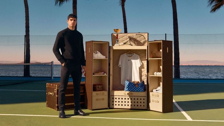 H 'ντουλάπα' του Carlos Alcaraz φέρει την υπογραφή της Louis Vuitton