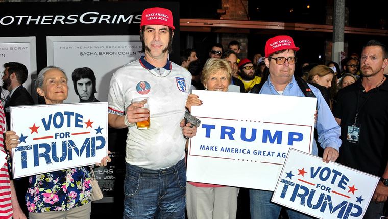 O Sacha Baron Cohen άφησε υπονοούμενα πώς ετοιμάζει ταινία για τον Trump