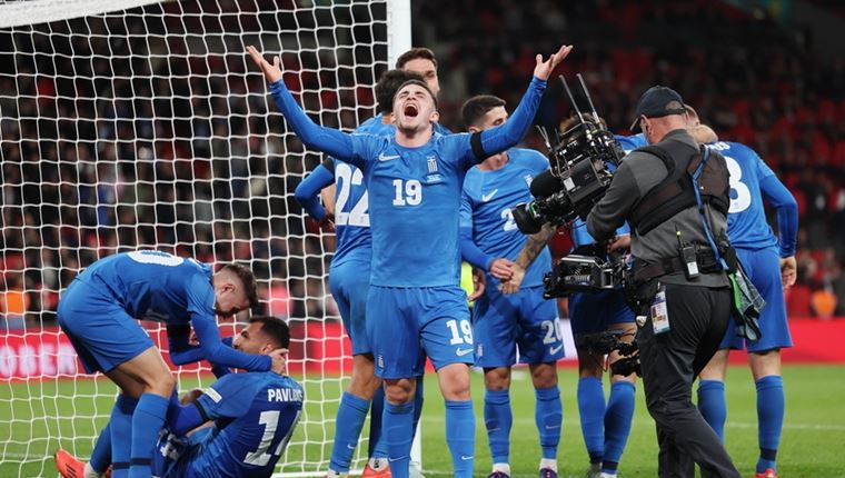 12 εικόνες από την φανταστική νίκη της Ελλάδας στο Γουέμπλεϊ