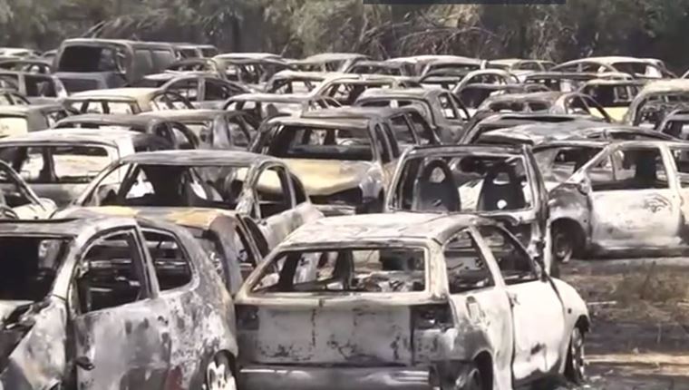 Καταστροφή στο τελωνείο Πατρών: 550 οχήματα έγιναν στάχτη