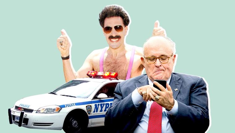 Ο Rudolf Giuliani υποψήφιος για Χρυσό Βατόμουρο για τo Borat 2