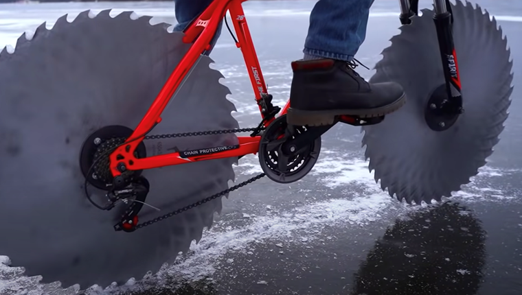 Το icycycle είναι ένα ποδήλατο για τον πάγο