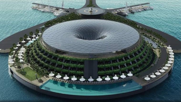Το Κατάρ ετοιμάζει ένα τεράστιο πλωτό πολυτελές θέρετρο (video)