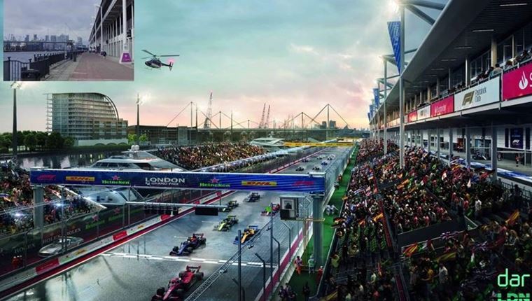 Σχέδιο για αγώνα Formula 1 στους δρόμους του Λονδίνου